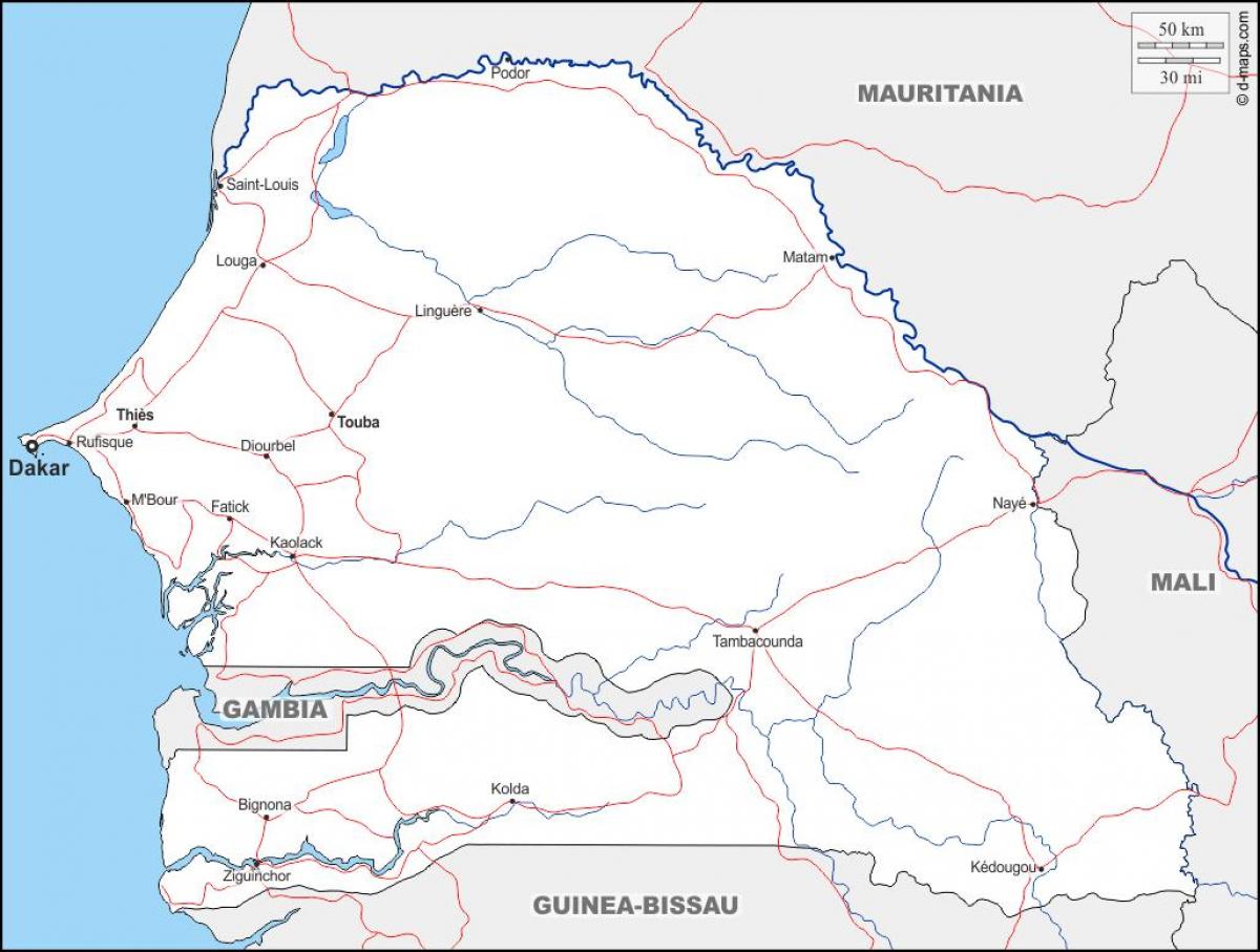 mapa touba Senegal