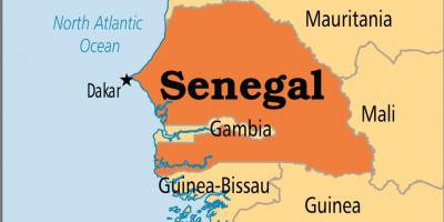 Senegal na mape sveta